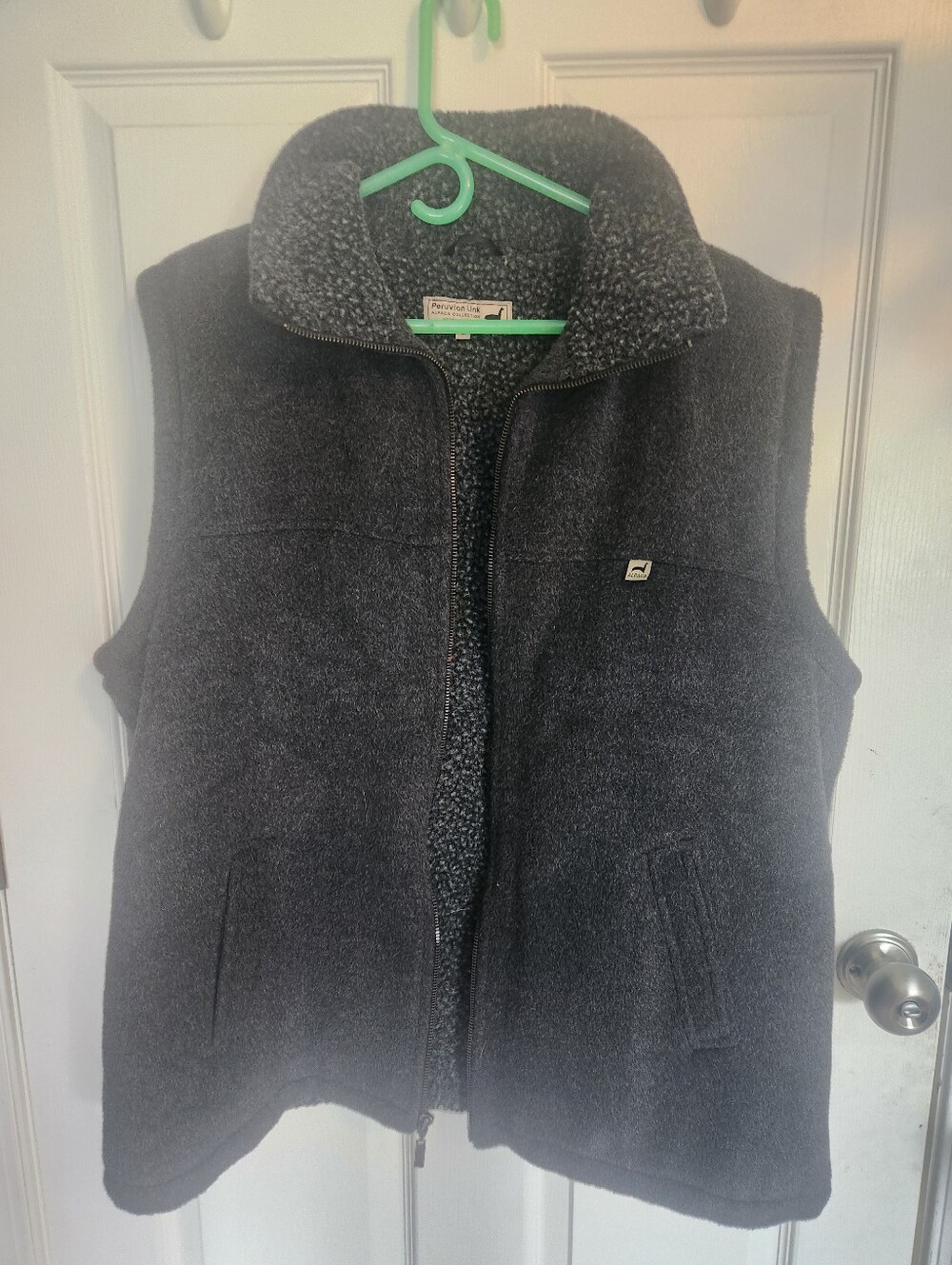 Large gray warm vest